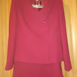 Vintage Le Suit Crimson Red